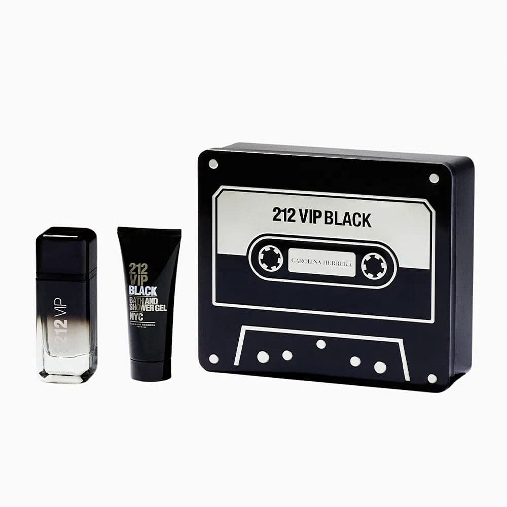 Carolina Herrera 212 VIP Black 3.4 2PC Men Travel Set