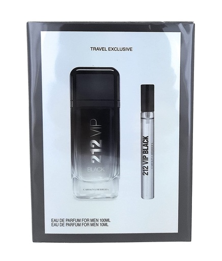 [Carolina Herrera] Carolina Herrera 212 VIP Black 3.4 2PC Men Travel Set